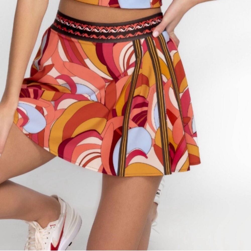 Johnny Was Multicolored‎ Bee Active Flutter Skort XS